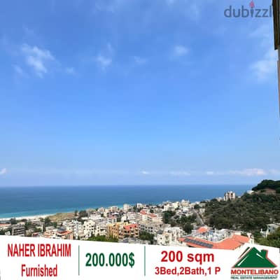 Fully furnished apartment with a open view for sale in Naher Ibrahim!