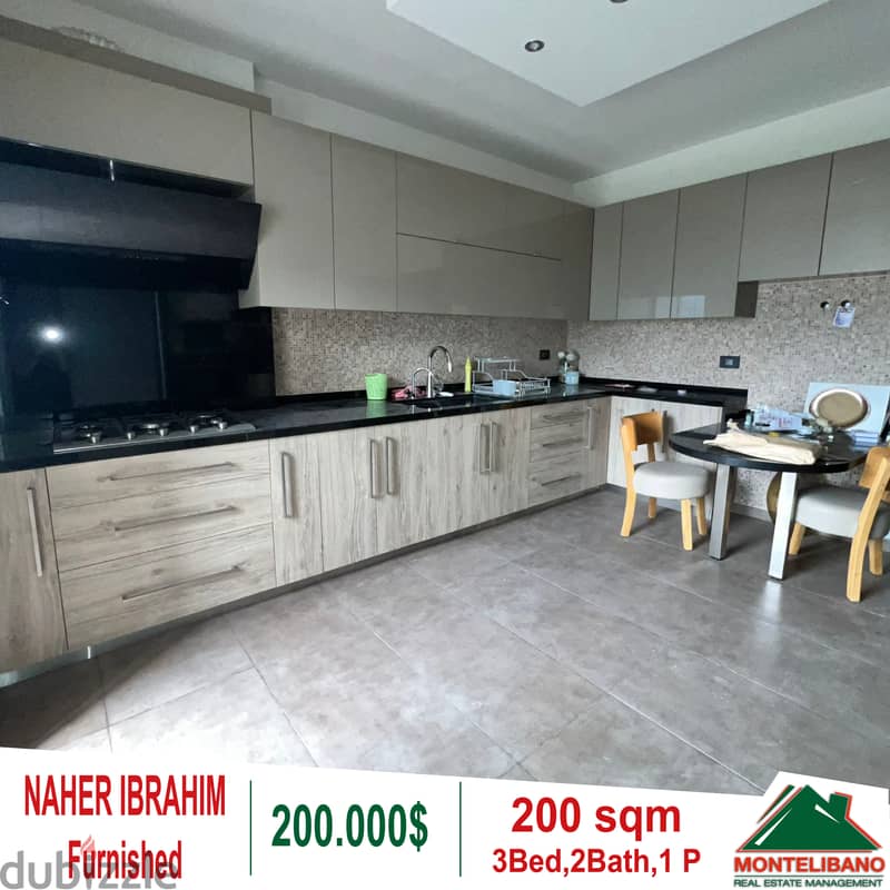 Fully furnished apartment with a open view for sale in Naher Ibrahim! 2