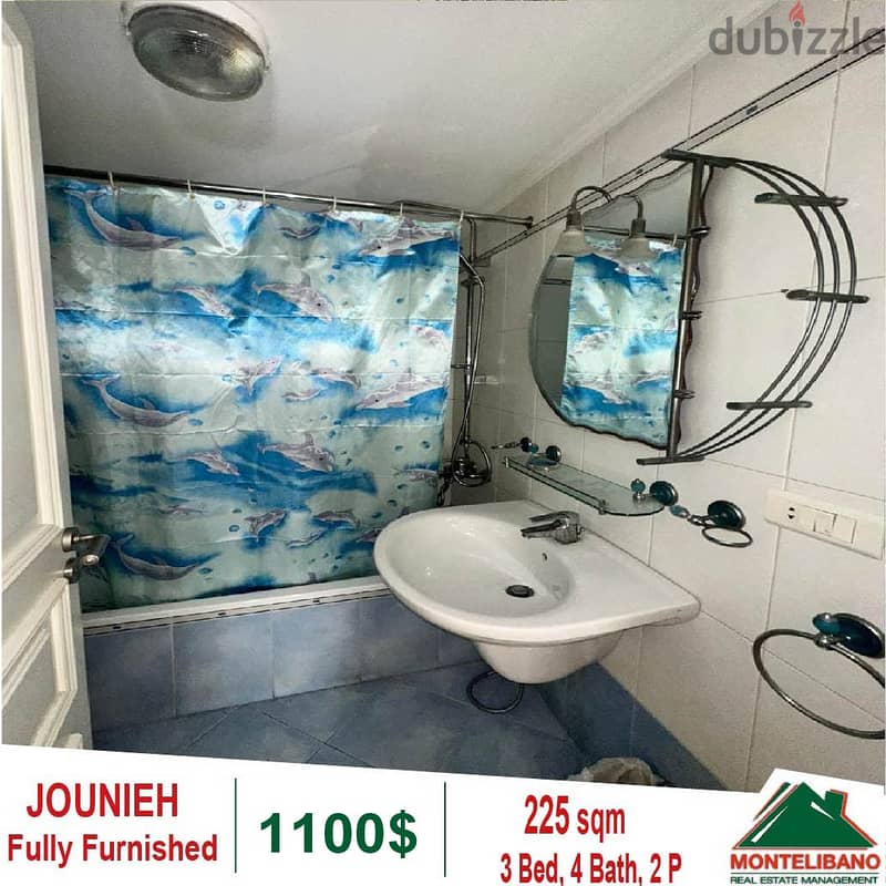 1100$!! Fully Furnished Apartment for rent located in Jounieh 5