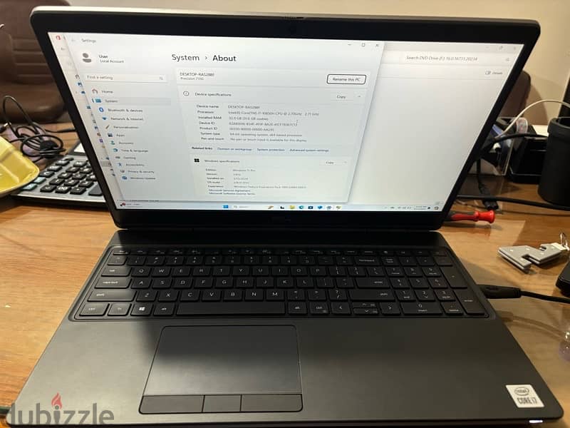 Dell Precision 7550 i7-10850H/32GB/512GB SSD/NVIDIA Quadro RTX 3000 2