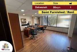 Dekweneh 50m2 | Equipped Office | Main Highway | Luxury | Rent | MJ | 0