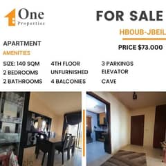 SPACIOUS APARTMENT for SALE,in HBOUB-JBEIL WITH A SEA VIEW.