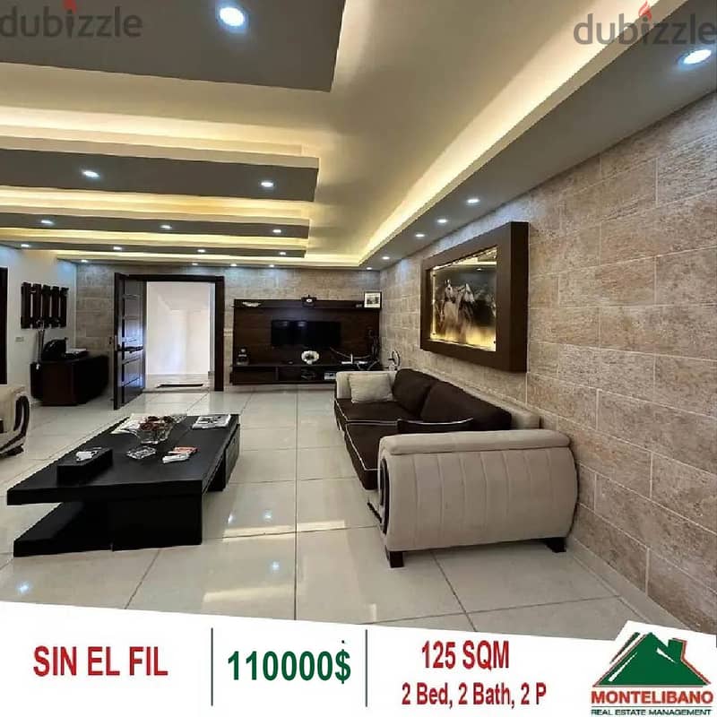 110000$!! Apartment for sale located in Sin El Fil 2