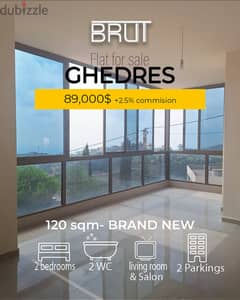 120 Brand new apartment for sale in Ghedres Keserwan!