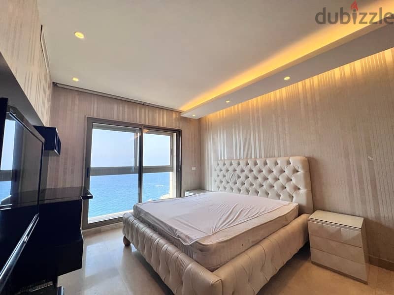 4 Master Bedrooms Furnished In Rawche | Full Sea View | الروشة 7