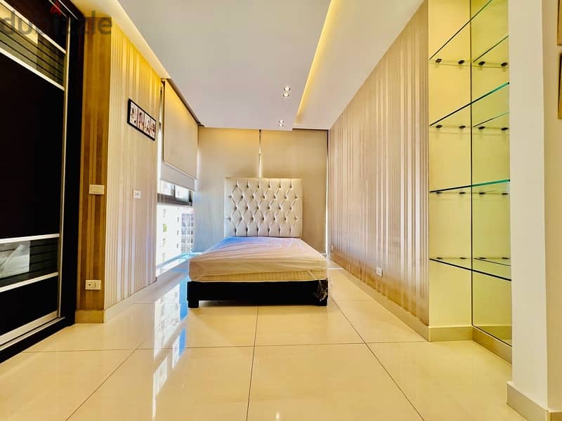 4 Master Bedrooms Furnished In Rawche | Full Sea View | الروشة 13