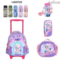 Genius 3D Character Kids School Bag Trolley 5 Pcs Set 14" - 1450tgs 0