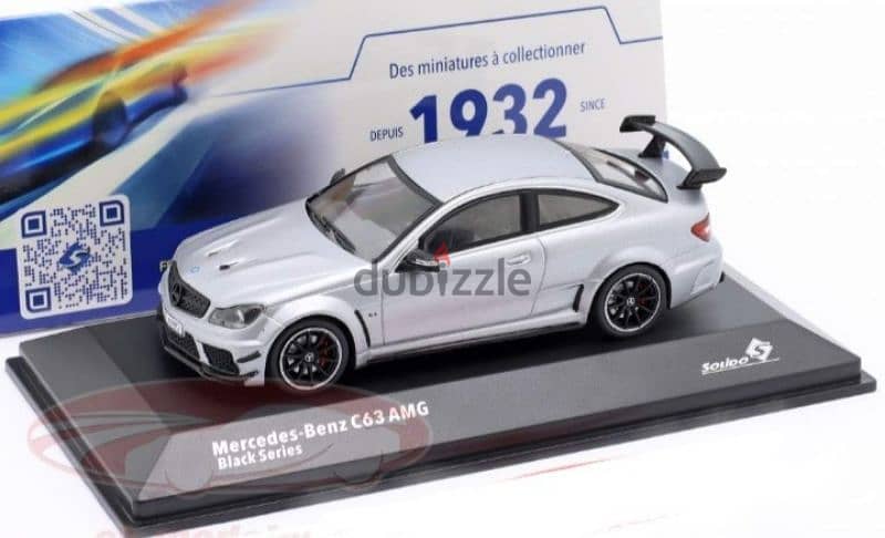 Mercedes C63 AMG Black Series diecast car model 1;43 0