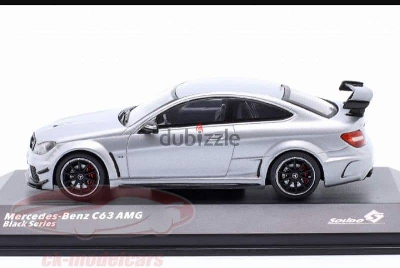 Mercedes C63 AMG Black Series diecast car model 1;43 2