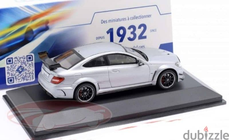 Mercedes C63 AMG Black Series diecast car model 1;43 4