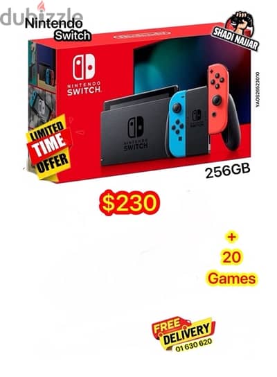 switch modified + 20 games $230