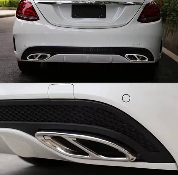 Mercedes W205 AMG exhaust cover 3