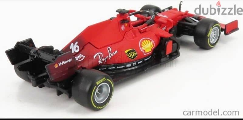 Ferrari SF21 Charles Leclerc diecast car model 1;43. 4