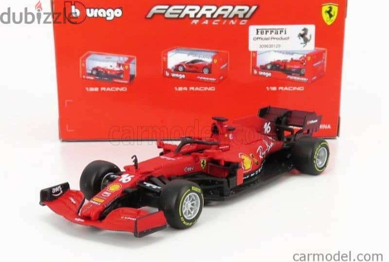 Ferrari SF21 Charles Leclerc diecast car model 1;43. 5