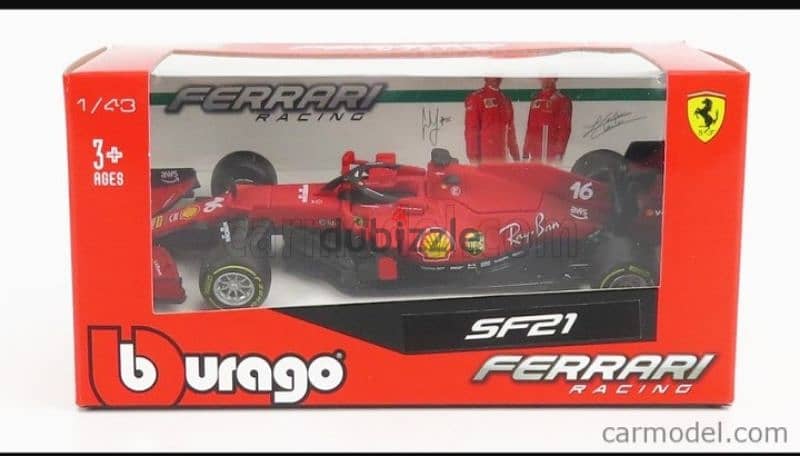 Ferrari SF21 Charles Leclerc diecast car model 1;43. 6