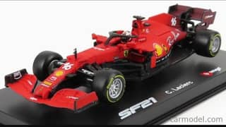 Ferrari SF21 C. Leclerc diecast car model 1;43. 0