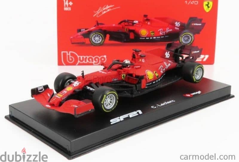 Ferrari SF21 C. Leclerc diecast car model 1;43. 1