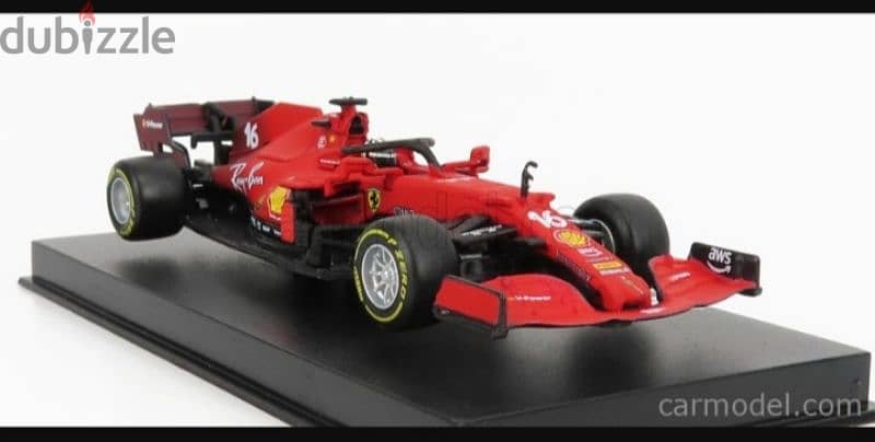 Ferrari SF21 C. Leclerc diecast car model 1;43. 4