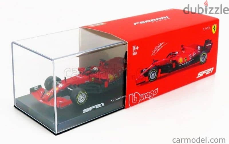 Ferrari SF21 C. Leclerc diecast car model 1;43. 6