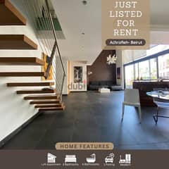 Furnished Modern Loft apartment for rent in Achrafieh.