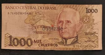 Brasil 1000 Cruzeiros 1990 P-231b 0