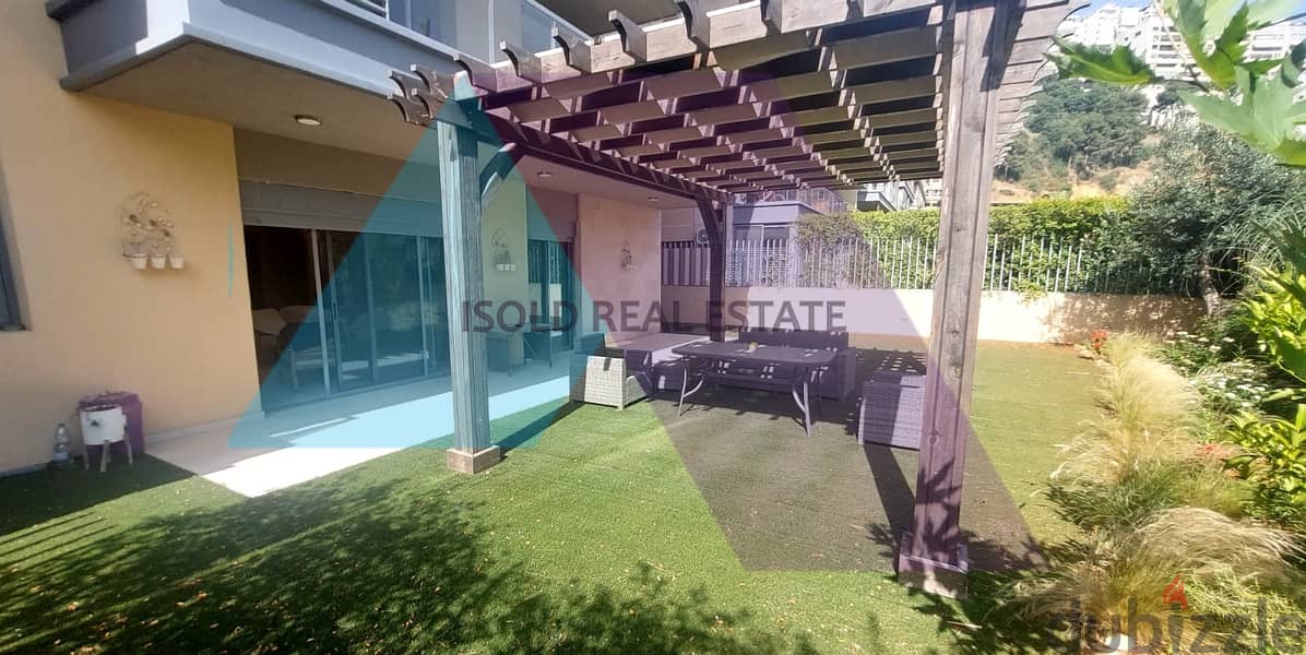 Semi-Furnished  240 m2 apartment+220m2 garden for Rent in Hazmieh 3