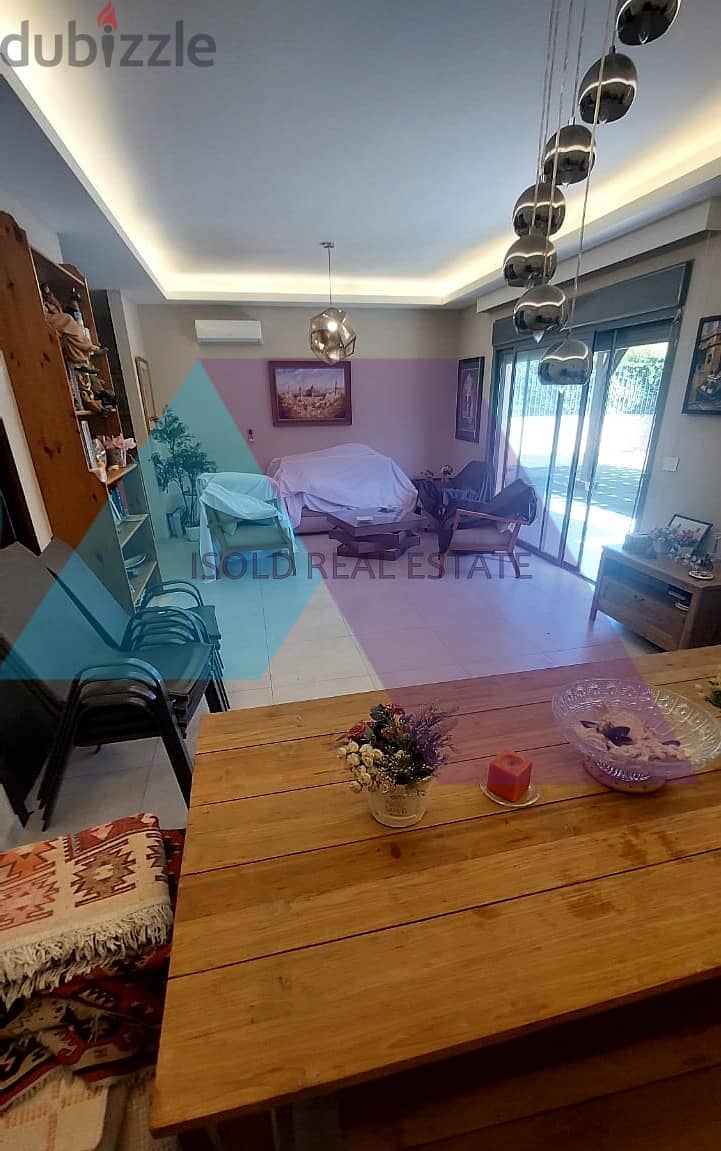 Semi-Furnished  240 m2 apartment+220m2 garden for Rent in Hazmieh 7