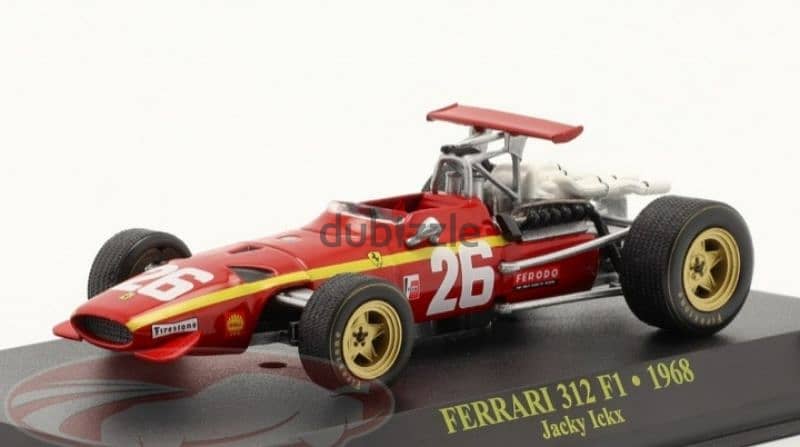 Ferrari 312 F1 (1968) Jacky Ickx diecast car model 1;43 1