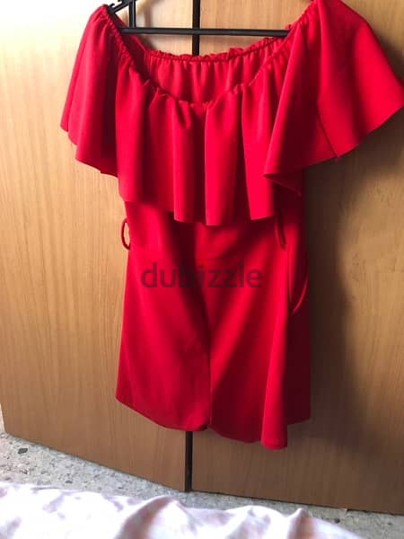 Simple red Dress for girls 1