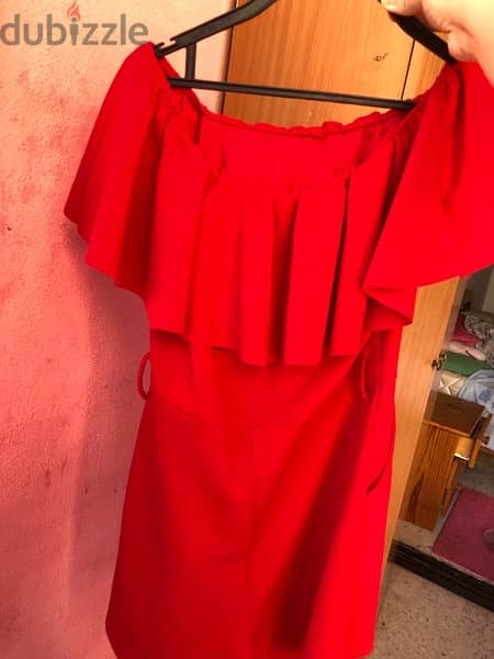 Simple red Dress for girls 2