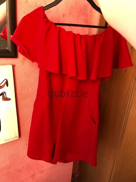 Simple red Dress for girls 3