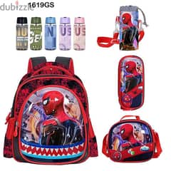 Genius 3D Character Kids School Bag 5 Pcs Set 16" - 1619gs 0