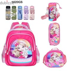 Genius 3D Character Kids School Bag 5 Pcs Set 16" - 1620gs 0