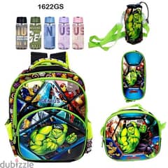 Genius 3D Character Kids School Bag 5 Pcs Set 16" - 1622gs