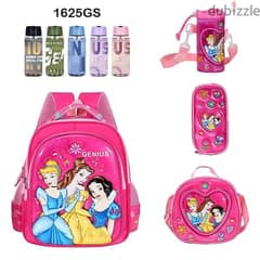 Genius 3D Character Kids School Bag 5 Pcs Set 16" - 1625gs 0