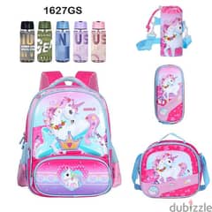 Genius 3D Character Kids School Bag 5 Pcs Set 16" - 1627gs