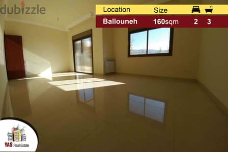 Ballouneh 160M2 + 25m2 Terrace | New | Luxurious | Mountain View |