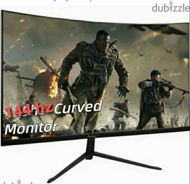 Prechen 24" Curved Frameless Gaming Monitor, 1800R,VA,FHD/ 3$ delivery 1