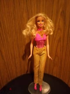 Barbie LOVE HORSE Glitter molded wearing as new doll, bend legs +Shoes