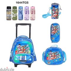 Genius 3D Character Kids School Bag Trolley 5 Pcs Set 16" - 1644tgs 0