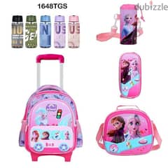 Genius 3D Character Kids School Bag Trolley 5 Pcs Set 16" - 1648tgs 0