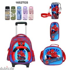 Genius 3D Character Kids School Bag Trolley 5 Pcs Set 16" - 1652tgs