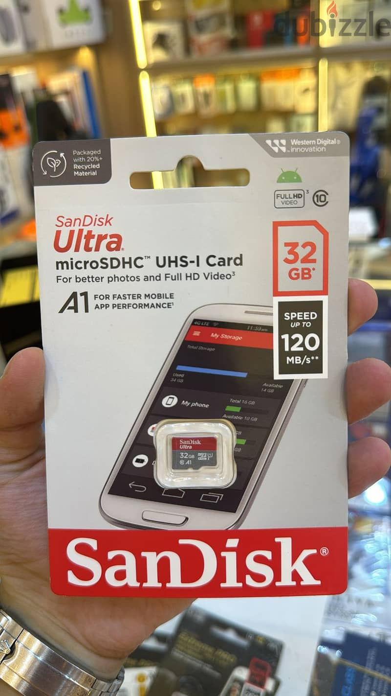 SanDisk Ultra Memory Card 32gb up to 120mb/s 0