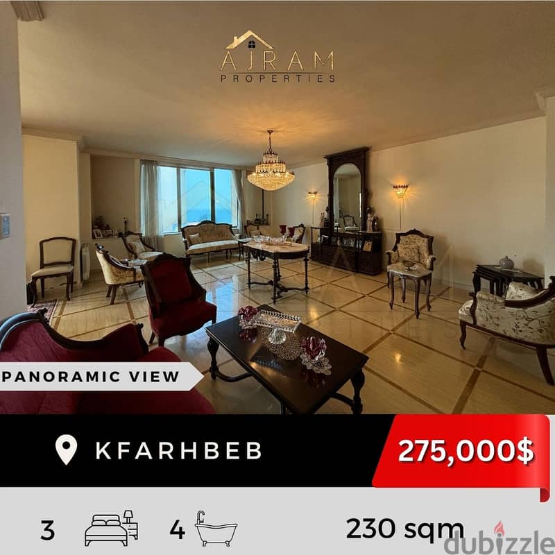 Kfarhbeb | 230 sqm | Partial Sea View 1