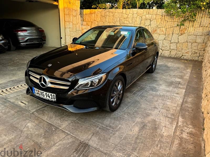 Mercedes-Benz C200 german 2017 black no damaged!aa 1