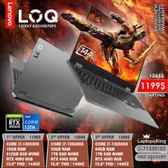 LENOVO LOQ 15IRX9 CORE i7-13650HX RTX 4060 144HZ 15.6" GAMING LAPTOPS 0