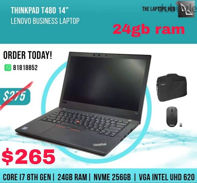 24GB ram OFFER Lenovo ThinkPad T480 1