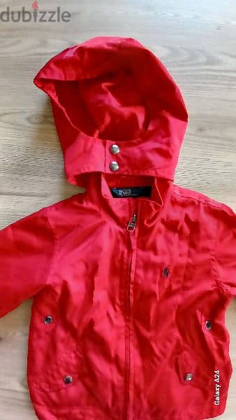 jacket polo red likenew 1