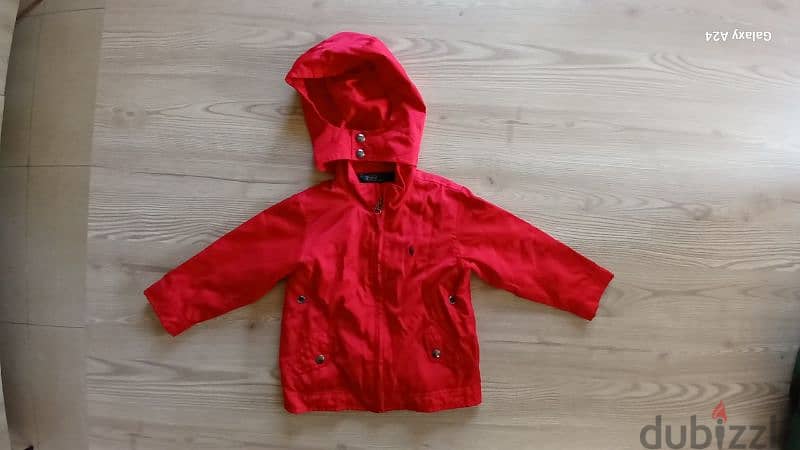 jacket polo red likenew 3