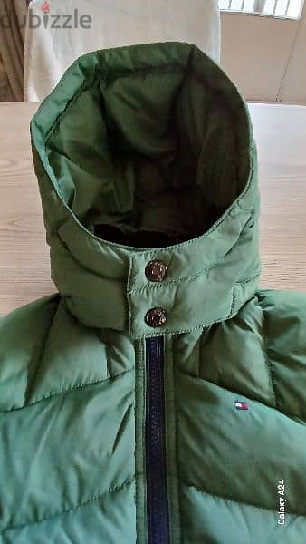 jacket tommy hilfiger green like new 2